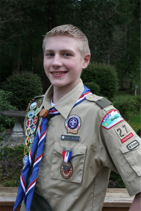 Eagle Scouts #1 Alex Ohlson and #2 Jesse Long