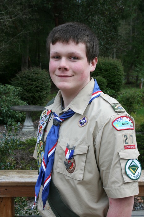 Eagle Scouts Jensen Bond and Grant Toepfer