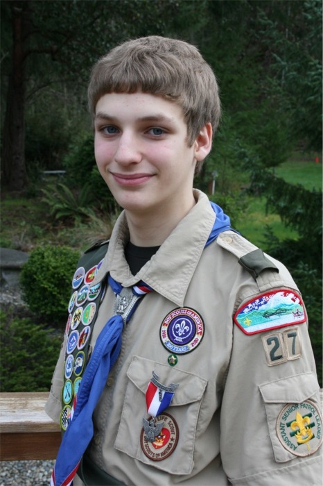 Eagle Scouts Jensen Bond and Grant Toepfer