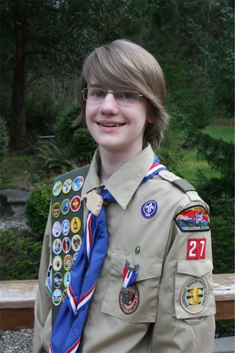 Eagle Scouts Max Reetz and Dallas Thornton