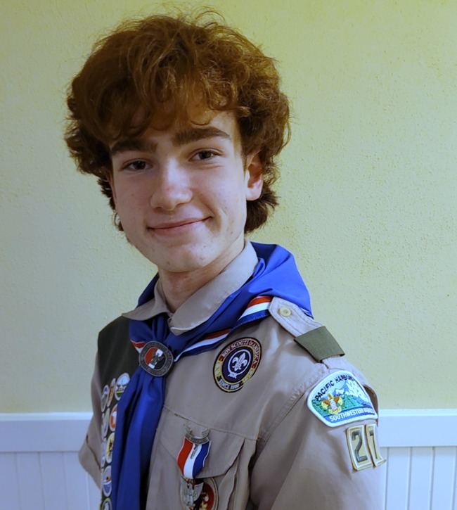 Eagle Scout Sam Walker